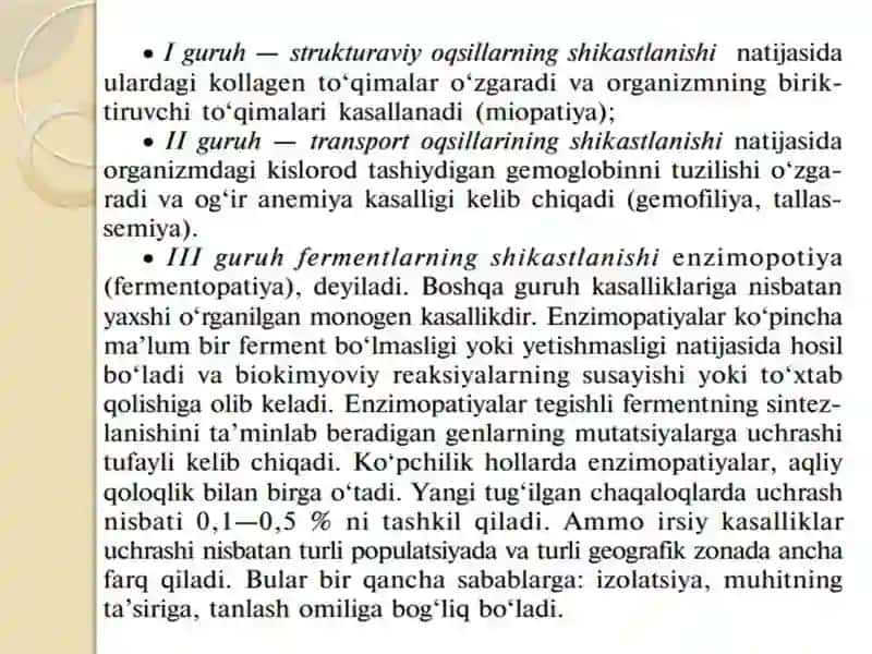 Insonlarda gen tuzulishi va vazifalari 3