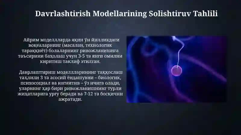 Davrlashtirish Modellarining Solishtiruv Tahlili 3