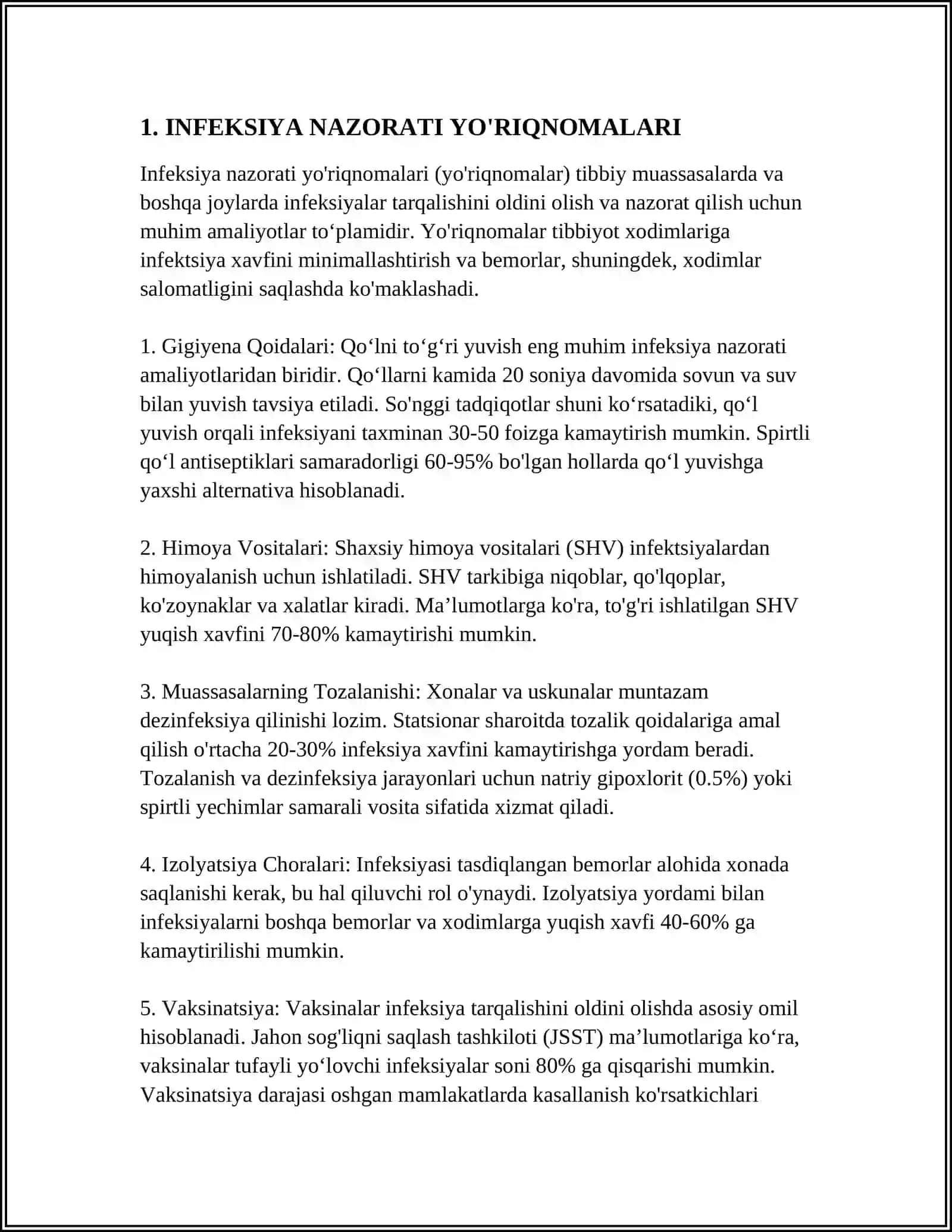 INFEKSION SISTEMA TAYYORLASH 3