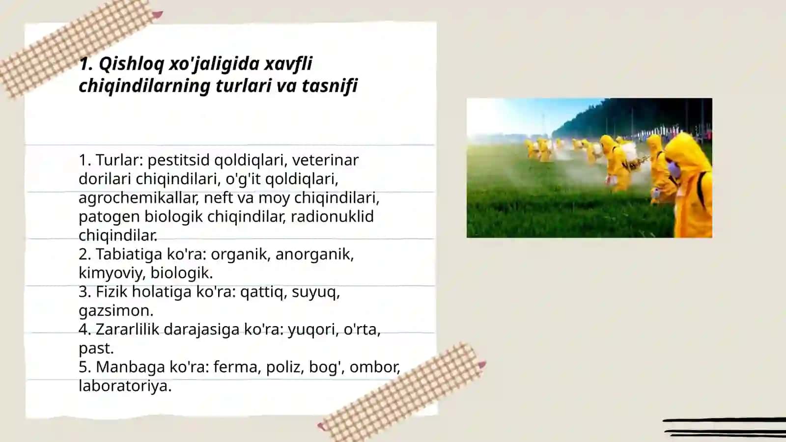 Qishloq xojaligi xafli chiqindilar bilan ishlash 3