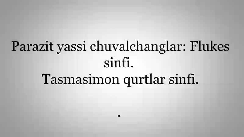 Qurtlar parazitlardir 3