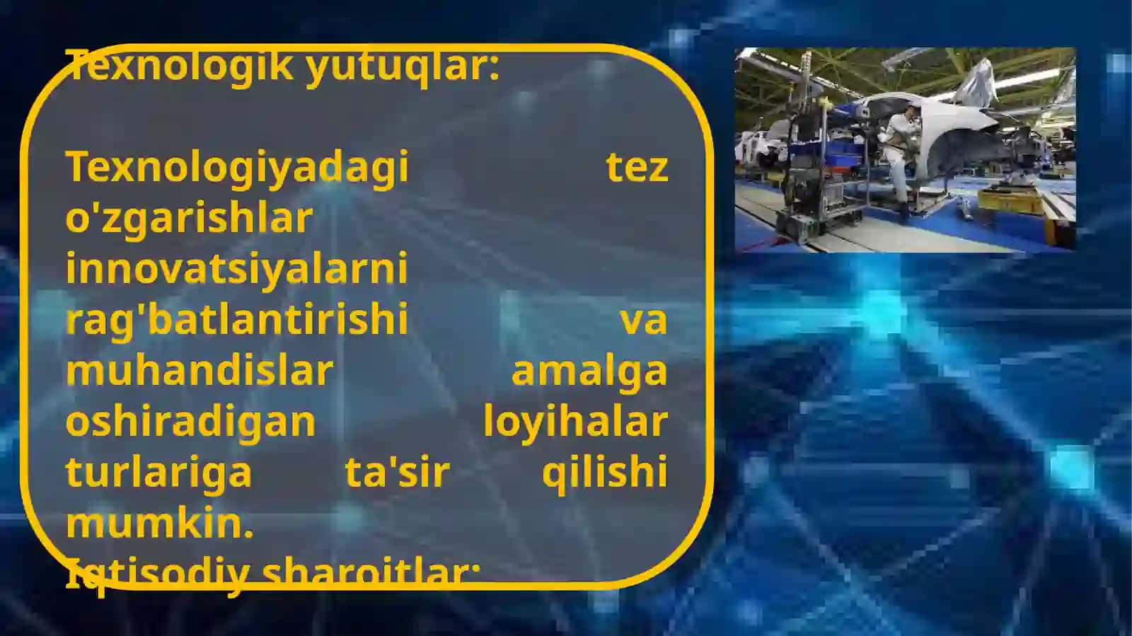 Mashinasozlik sanoatining o'sishiga oid ganturli omillar 3