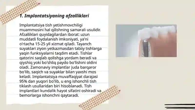 Implant qoʻyish 3
