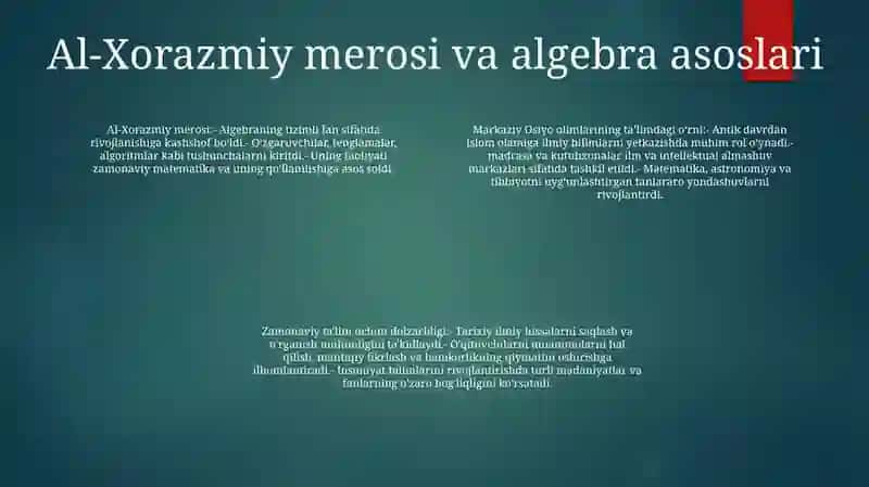 Yuksak Manaviyatli Yoshlarni Tarbiyalashda Òrta Osiyo Àllomalari Ilmiy Merosining Òrni 3