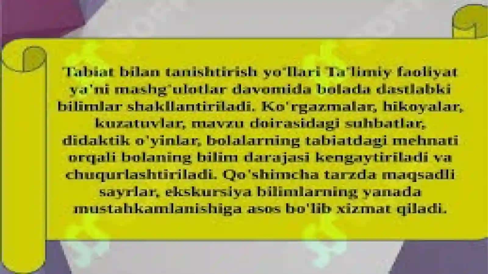 Insonrivojlanishida tabiatning roli haqida masalalarni yoritilishi 3