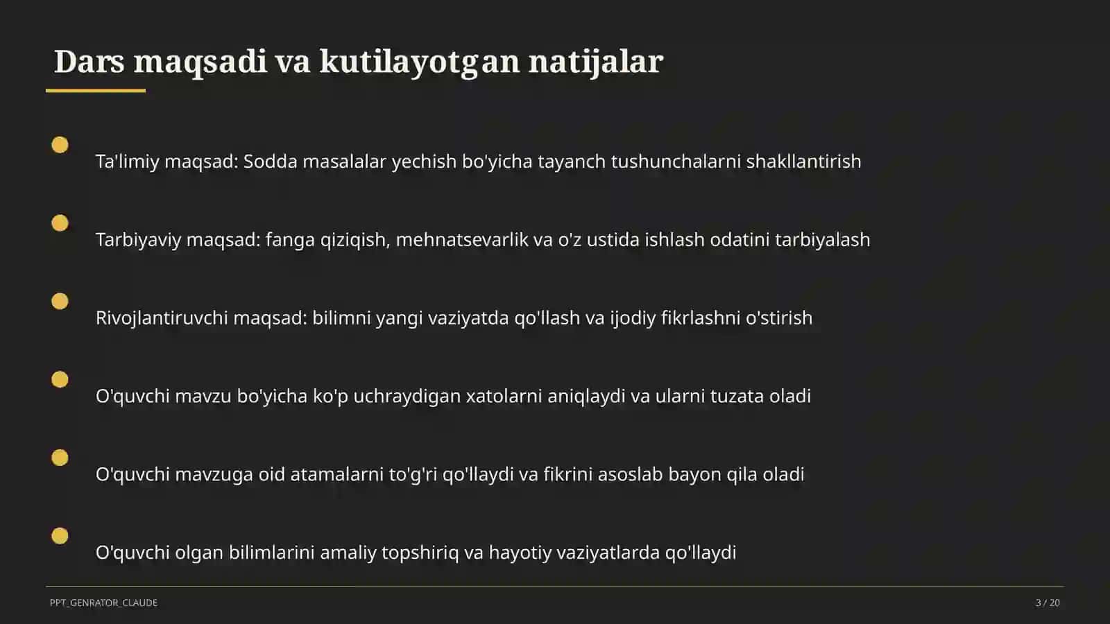 Sodda masalalar yechish (1-sinf) 3