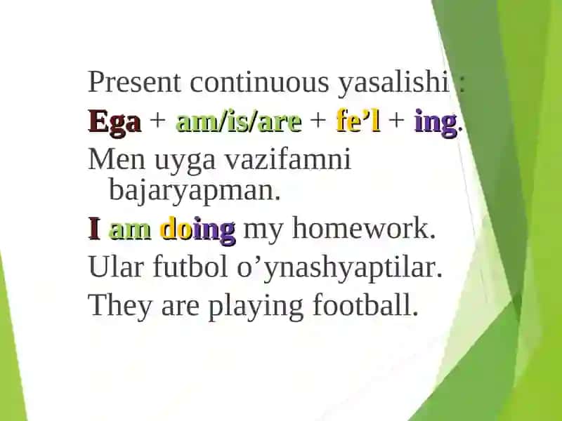 Present Continuous 3