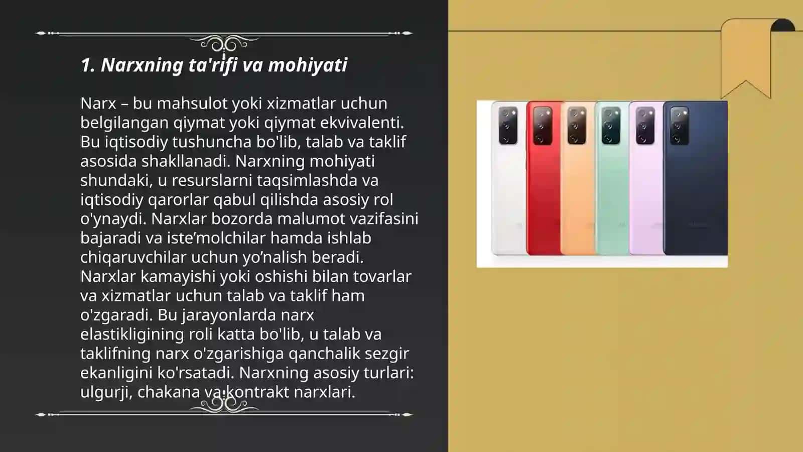 Narxning mohiyati va shakillanish xususiyatlari 3