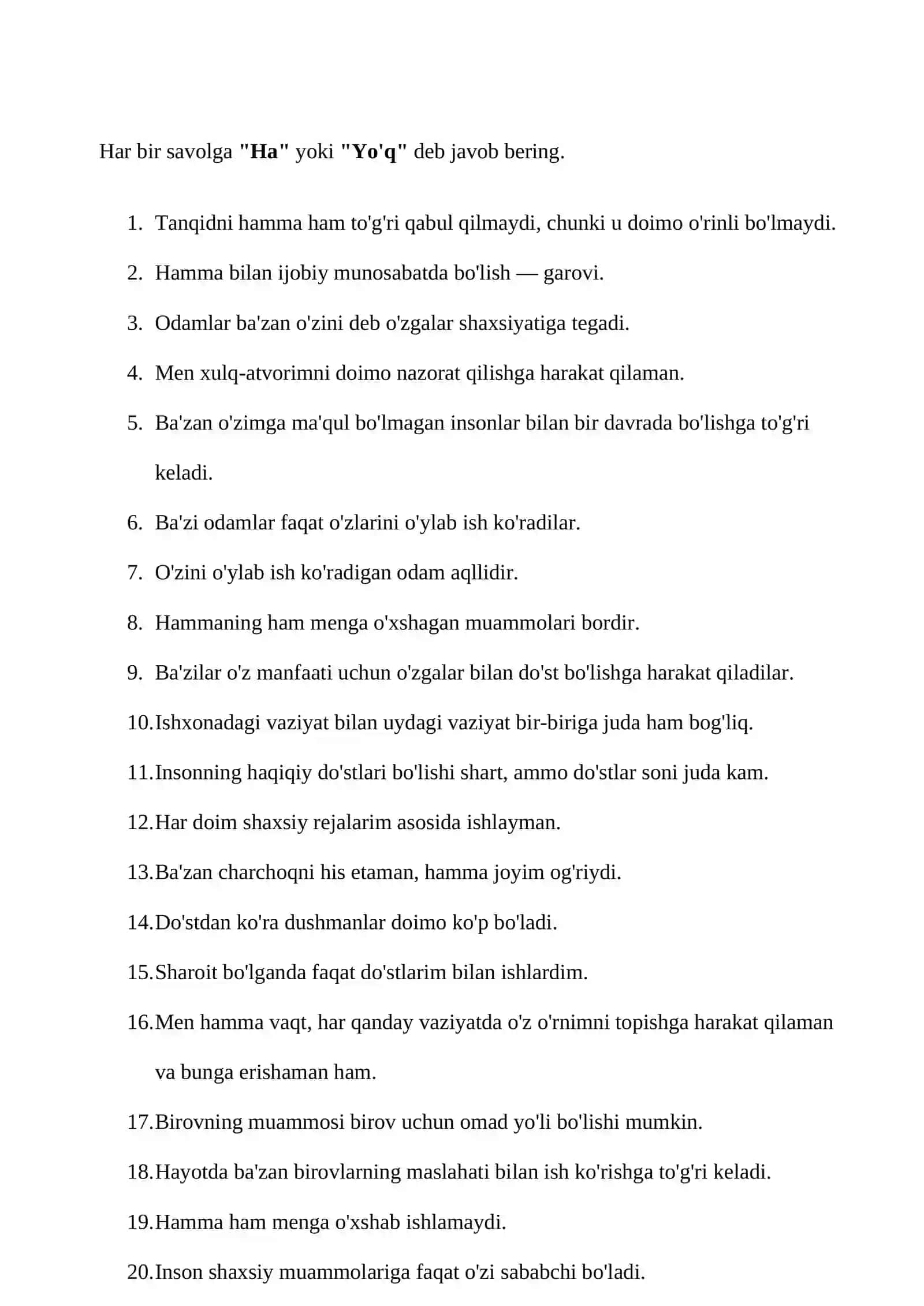 Bojxona qo'mitasiga ishga kirish uchun test savol javoblar toplami 3