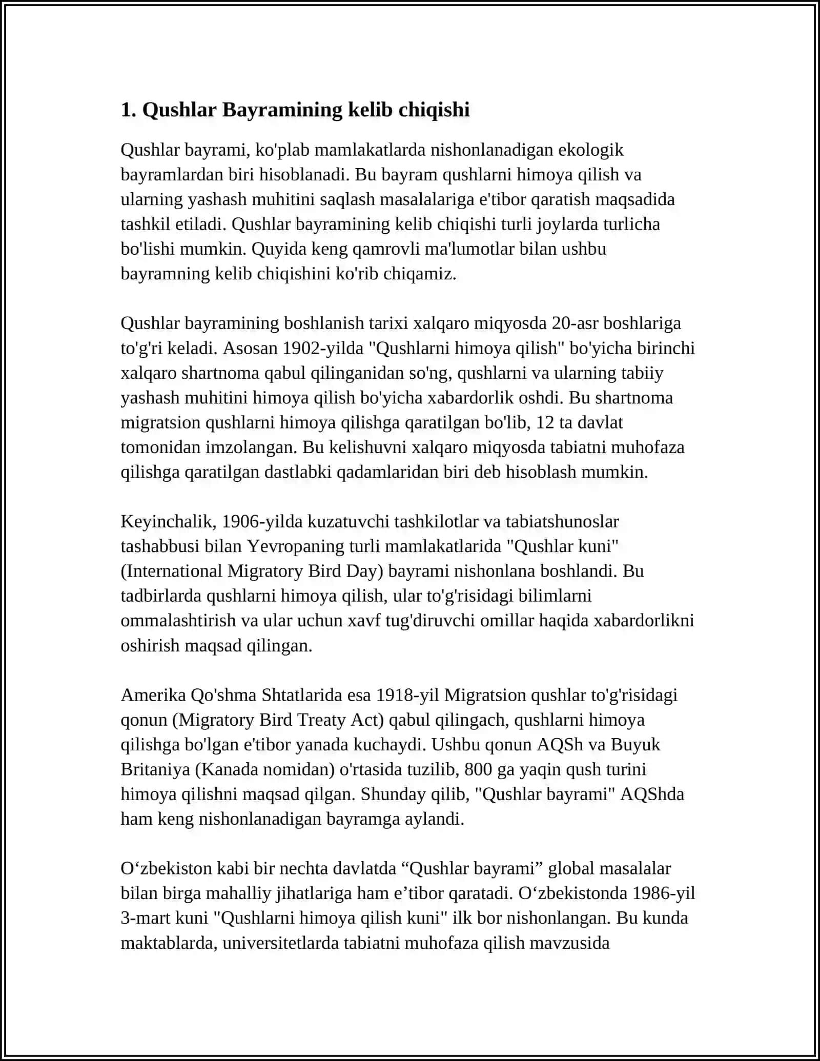 Qushlar Bayrami 3