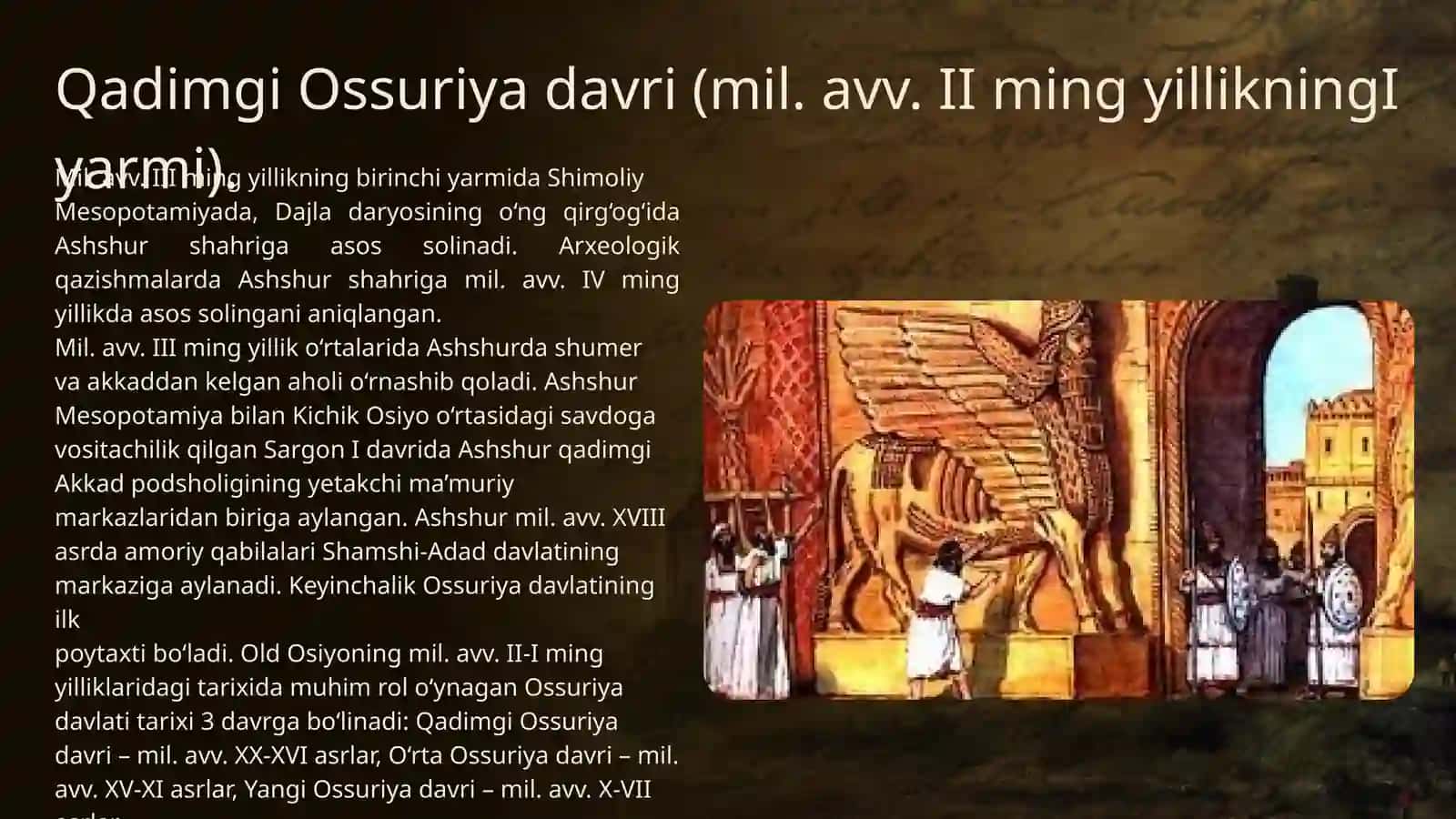 Miloddan avvalgi III mingyillikda Old Osiyo 3