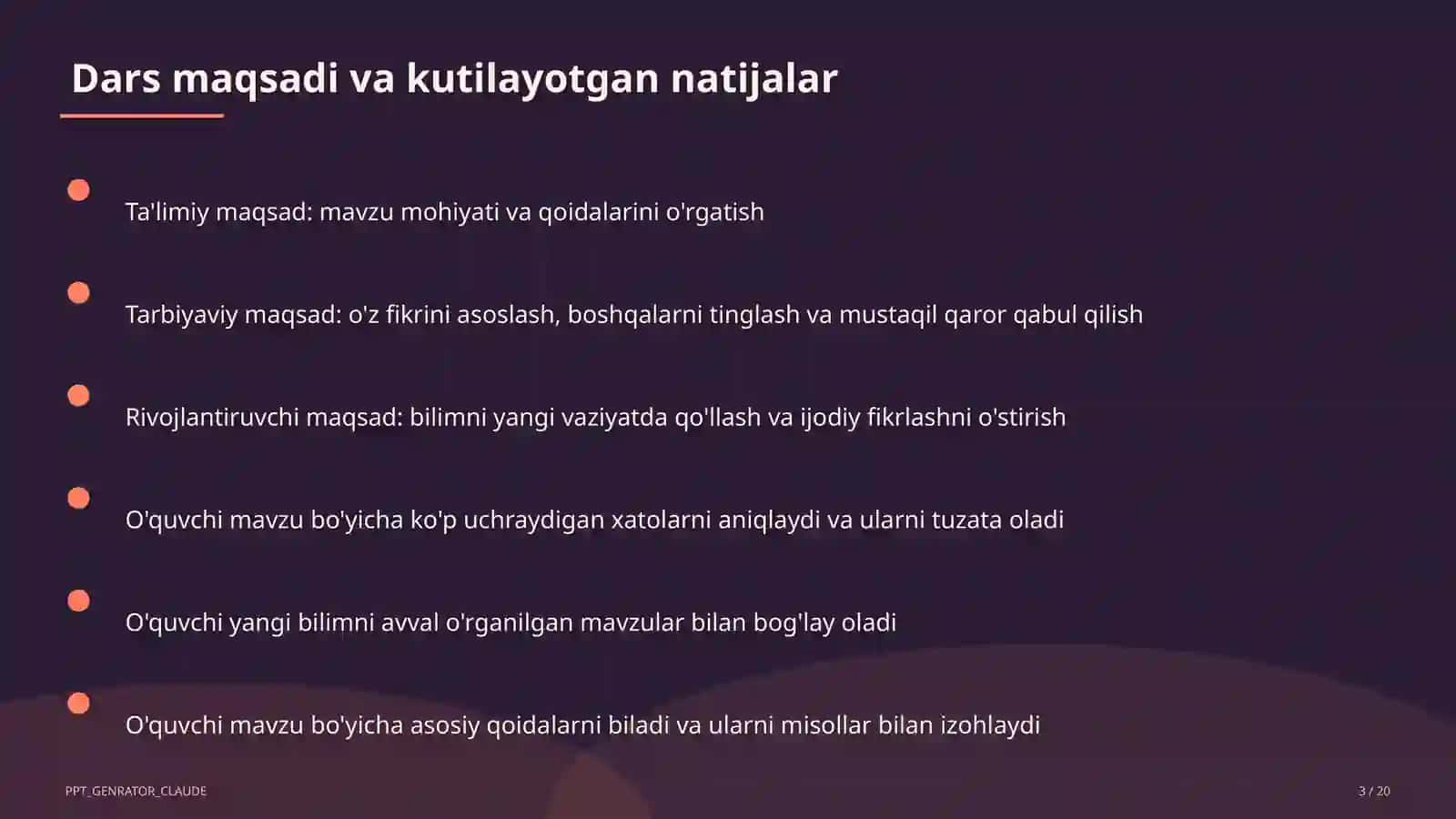 O'zbek milliy taomlari tayyorlash texnologiyasi (6-sinf) 3