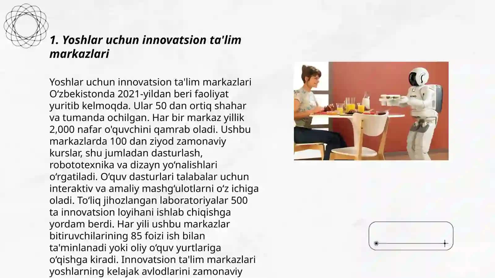 Yoshlar uchun innovatsion ta'lim markazlari 3