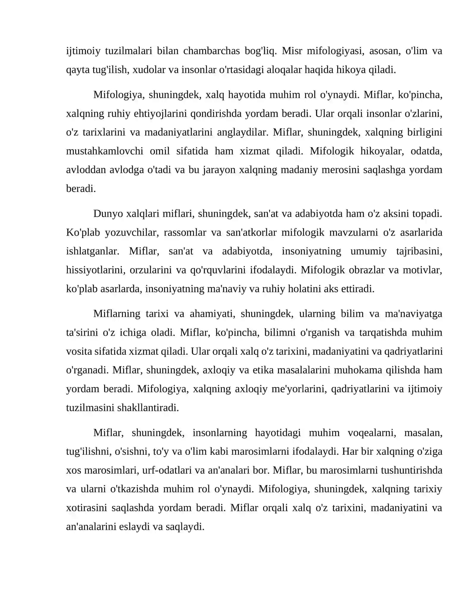 Dunyo xalqlari miflari 3