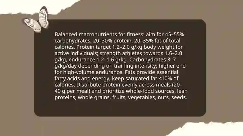 Balanced Macronutrients for Fitness 3