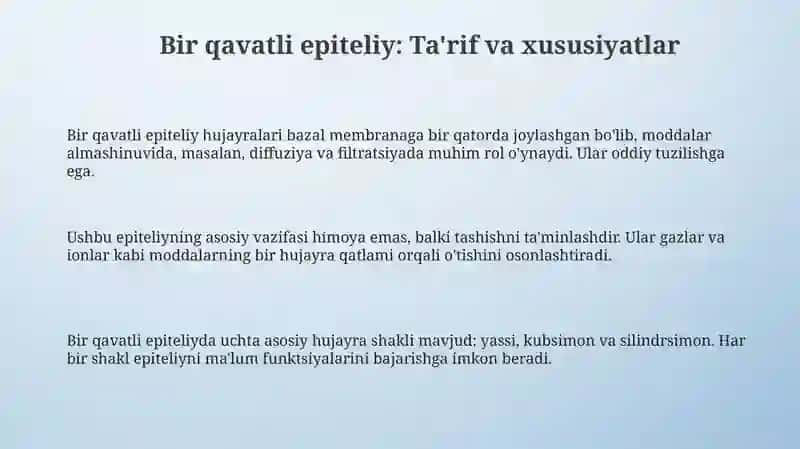 Bir qavatli epiteliy 3