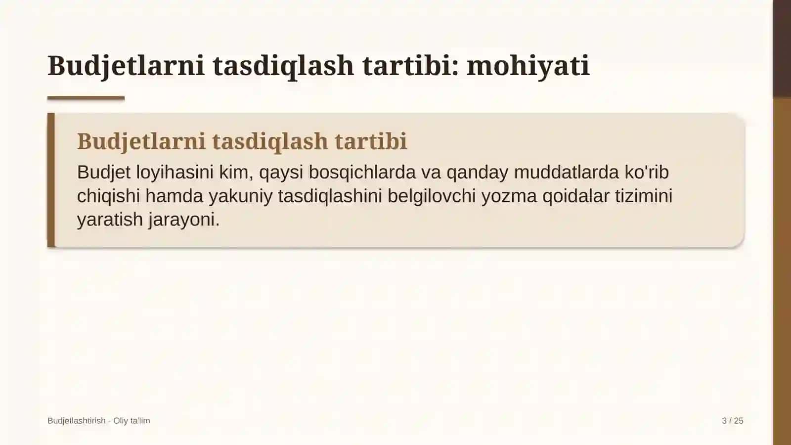 asalarichilikda budjetlarni tasdiqlash tartibini ishlab chiqish 9054 3