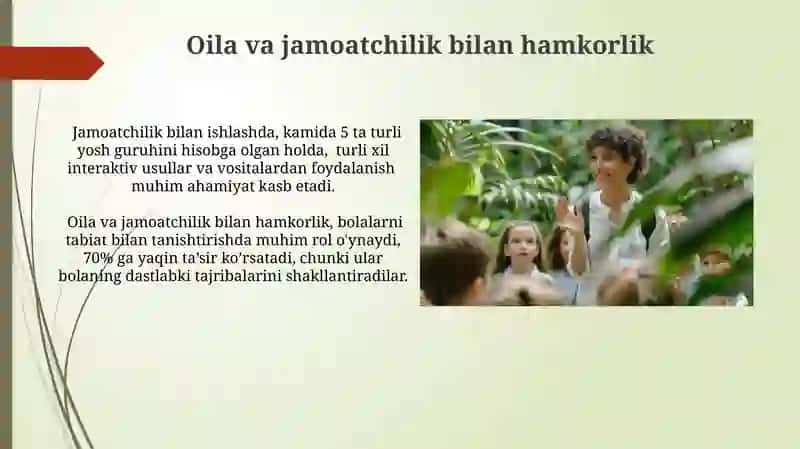 Tabiat bilan tanishtirishda usul va vositalarni muvofiqlashtirish 3