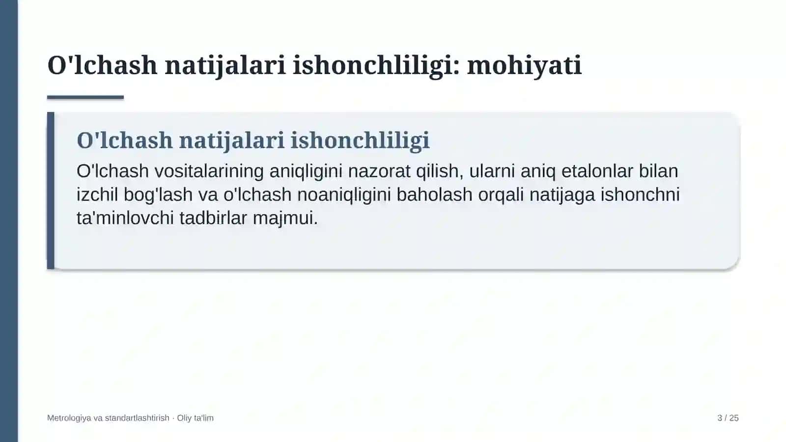onlayn kinoteatrlarda o'lchash natijalarining ishonchliligini ta'minlash 5487 3