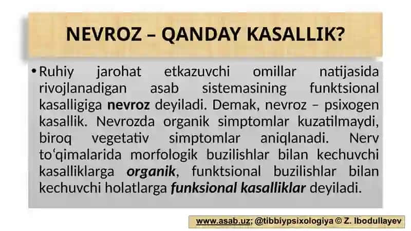 NEVROZ VA DEPRESSIYA 3
