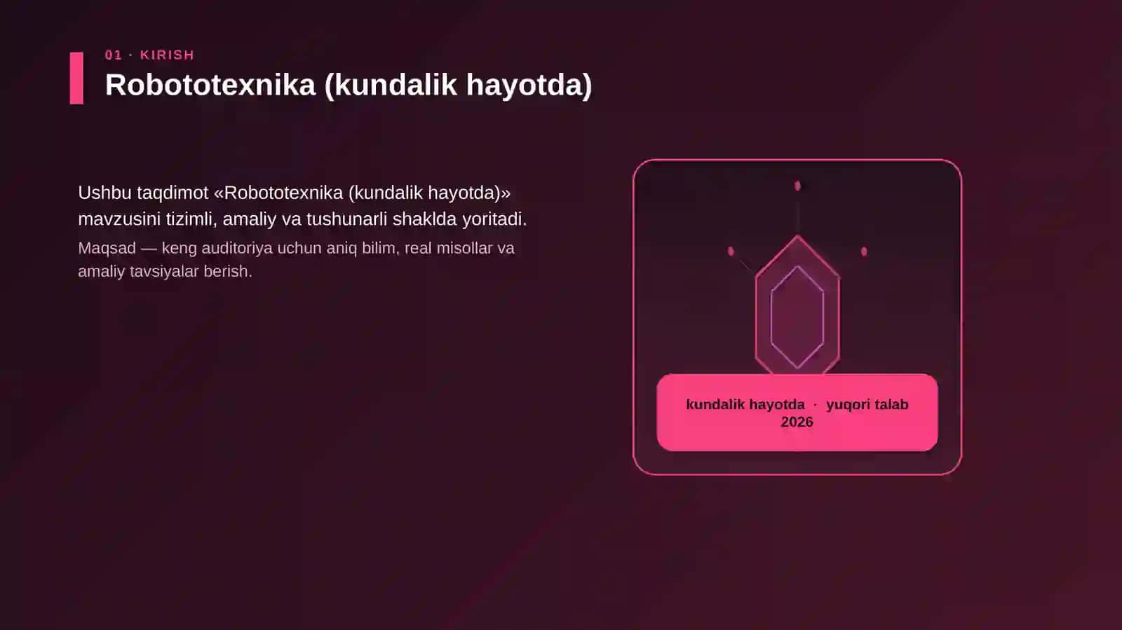 Robototexnika (kundalik hayotda) 3