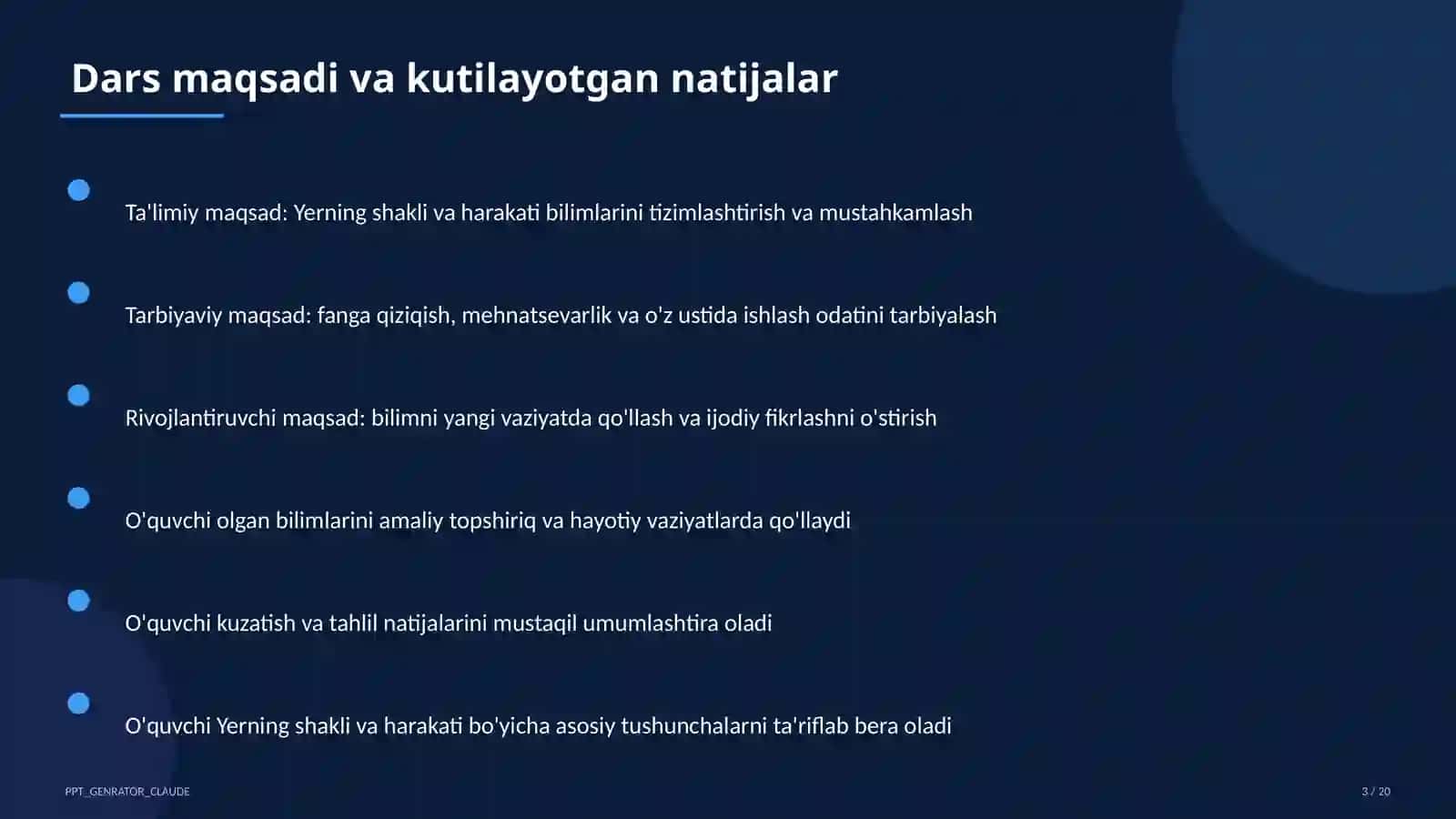 Yerning shakli va harakati (5-sinf) 3