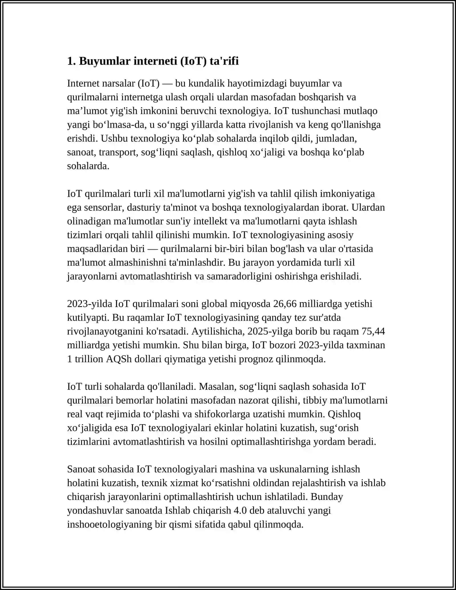 BUYUMLAR INTERNETI ARXITEKTURASI 3