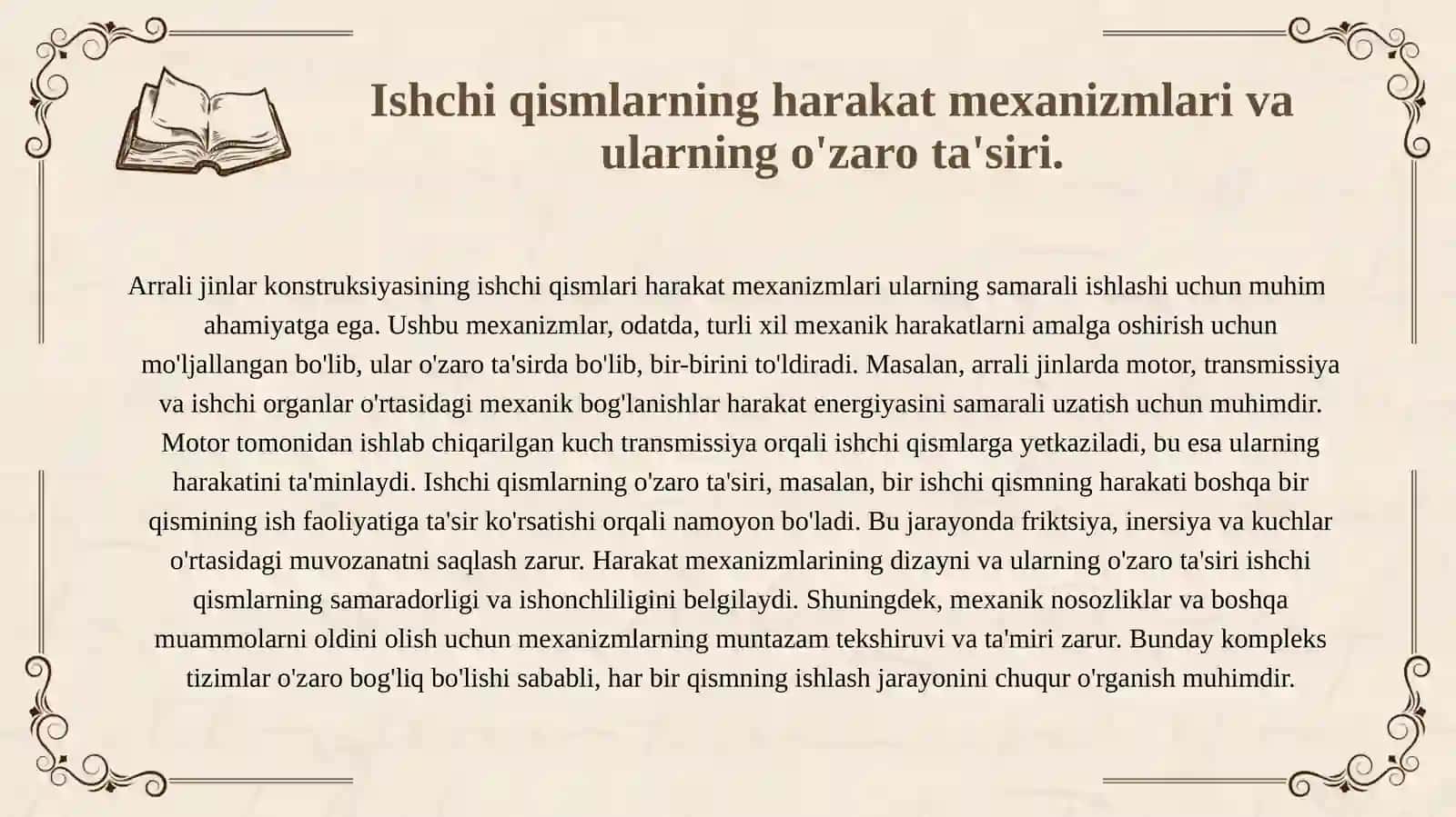 Arrali jinlar konstruksiyasi asosiy ishchi qismlari ishlash jarayoni 3