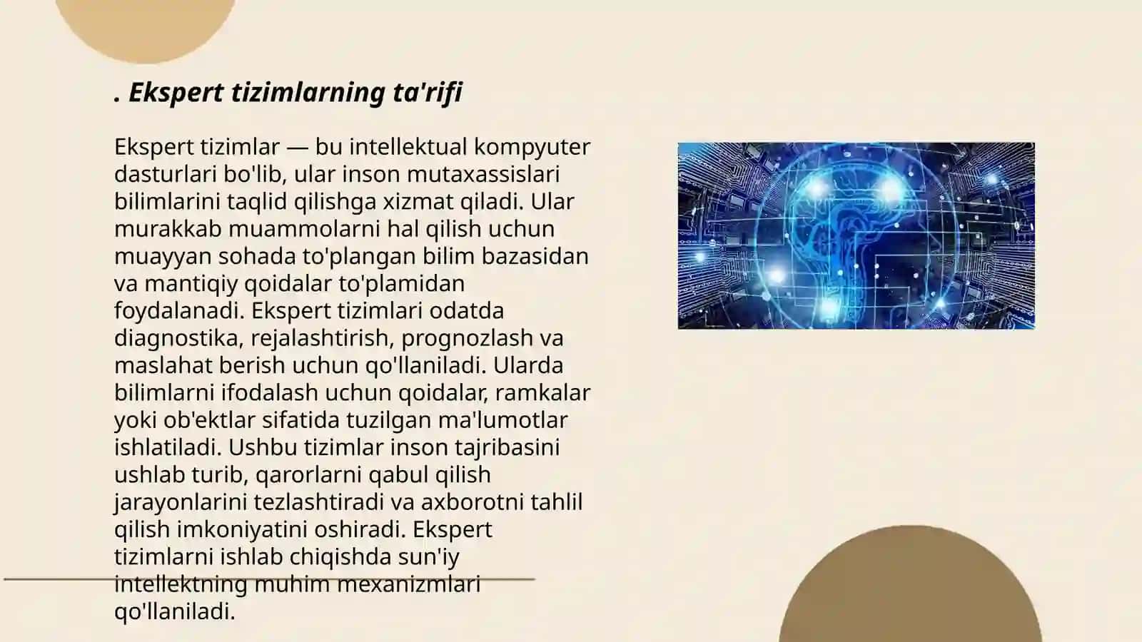 Ekspert tizimlar 3