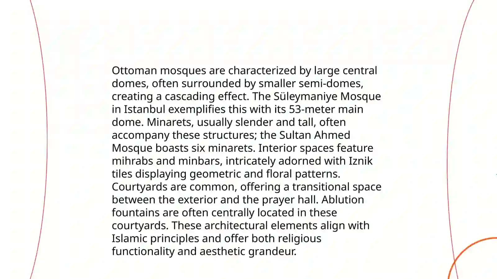 Ottoman mosques architectural features 3