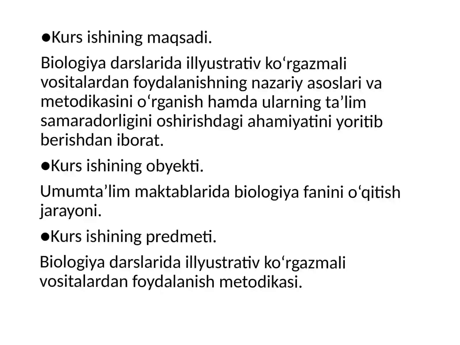 Biologiya fanini o'qitish metodi 3