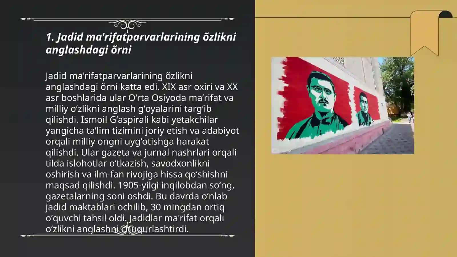 Ma'rifatparvarlarining õzlikni anglashdagi õrni 3