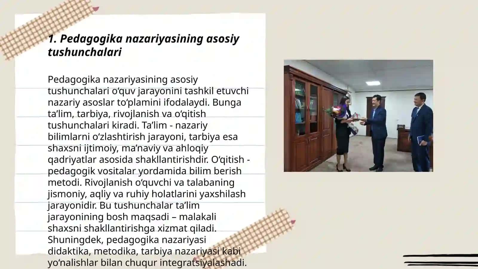 Pedagogika nazaryasi fani va tamoili 3