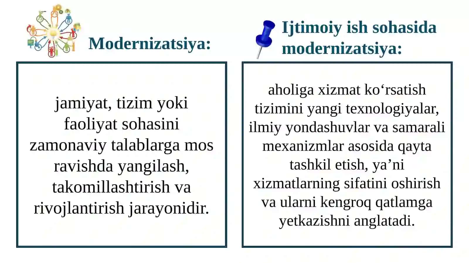 XXI asrda ijtimoiy ishni modernizatsiyalash va global ijtimoiy muaommolarni hal etish texnologiyalar 3