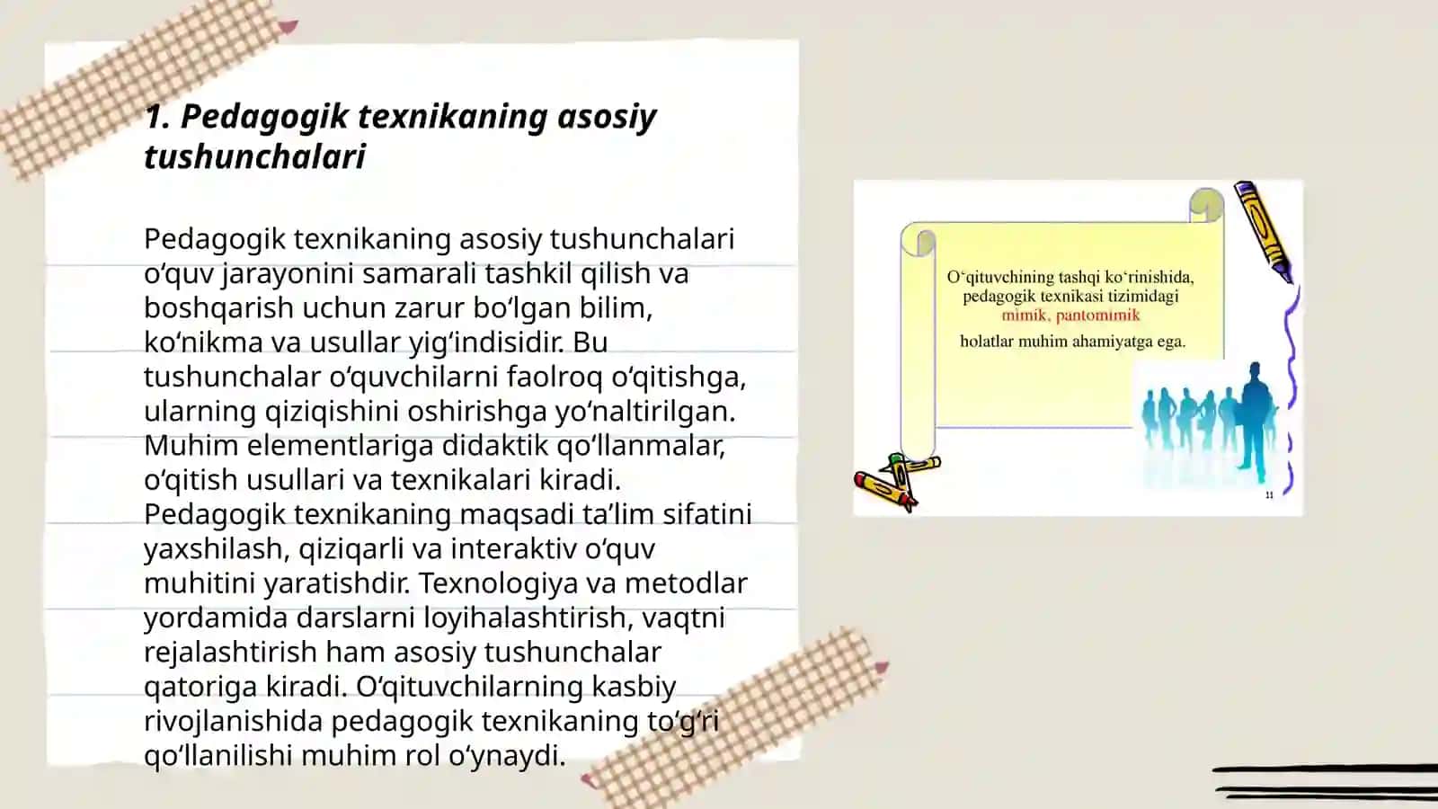 Pedagogik texnika va murabbiylik shartlari 3