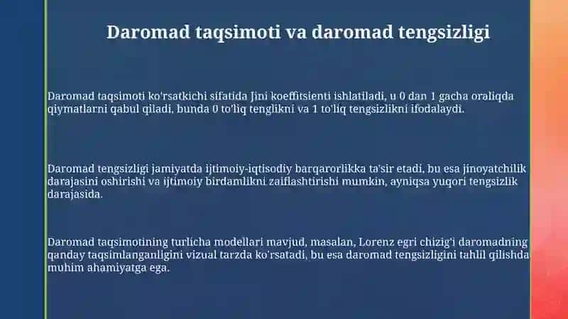 Daromad va Xarajatlarning Asosiy Masalalari 3