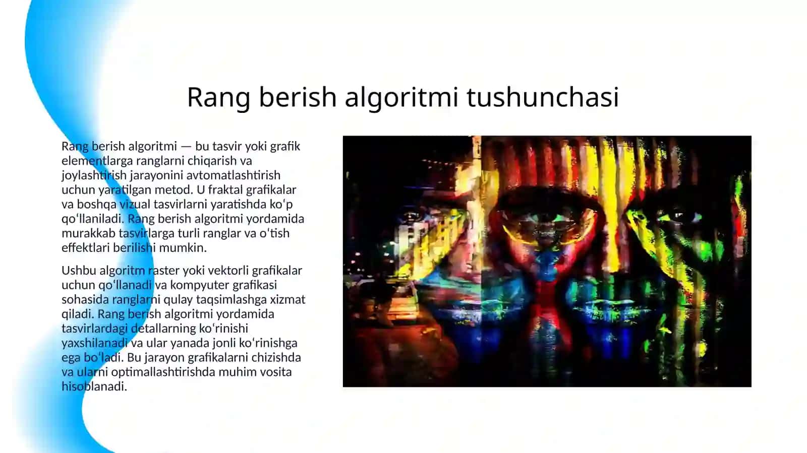 RANG BERISH ALGORITMIDAN FOYDALANIB STOXASTIK FRAKTALLARNI CHIZISH DASTURINI ISHLAB CHIQISH 3