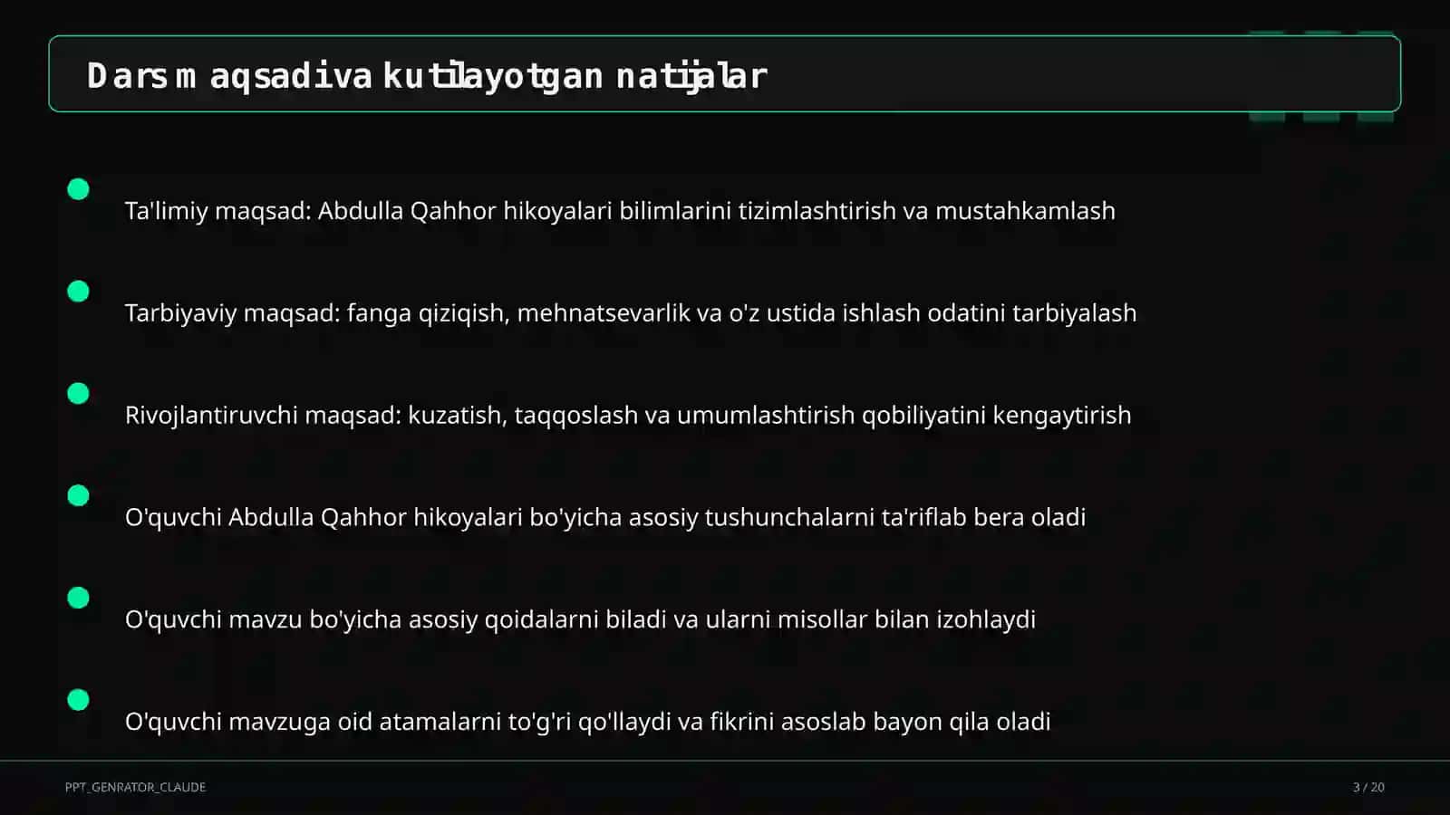 Abdulla Qahhor hikoyalari (8-sinf) 3