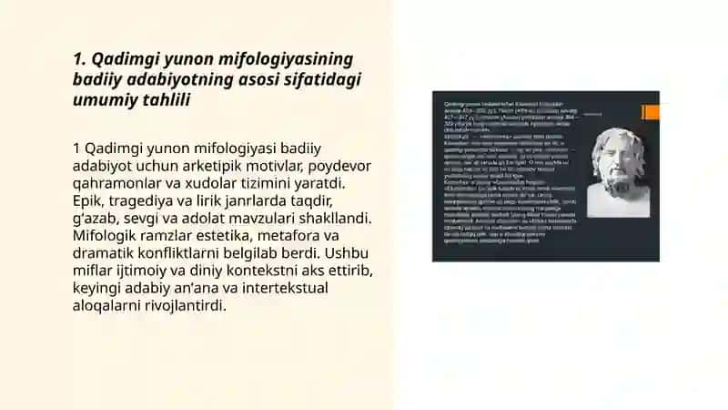 Qadimgi yinon mifalogiyasi badiiy adaboyotiningasosi sifatida 3