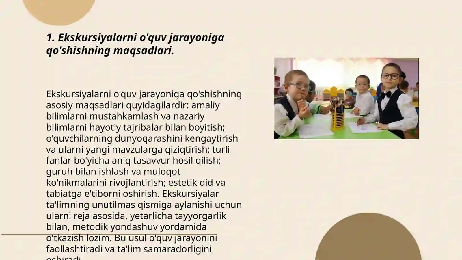 Ekskursiyalarning ahamiyati 3