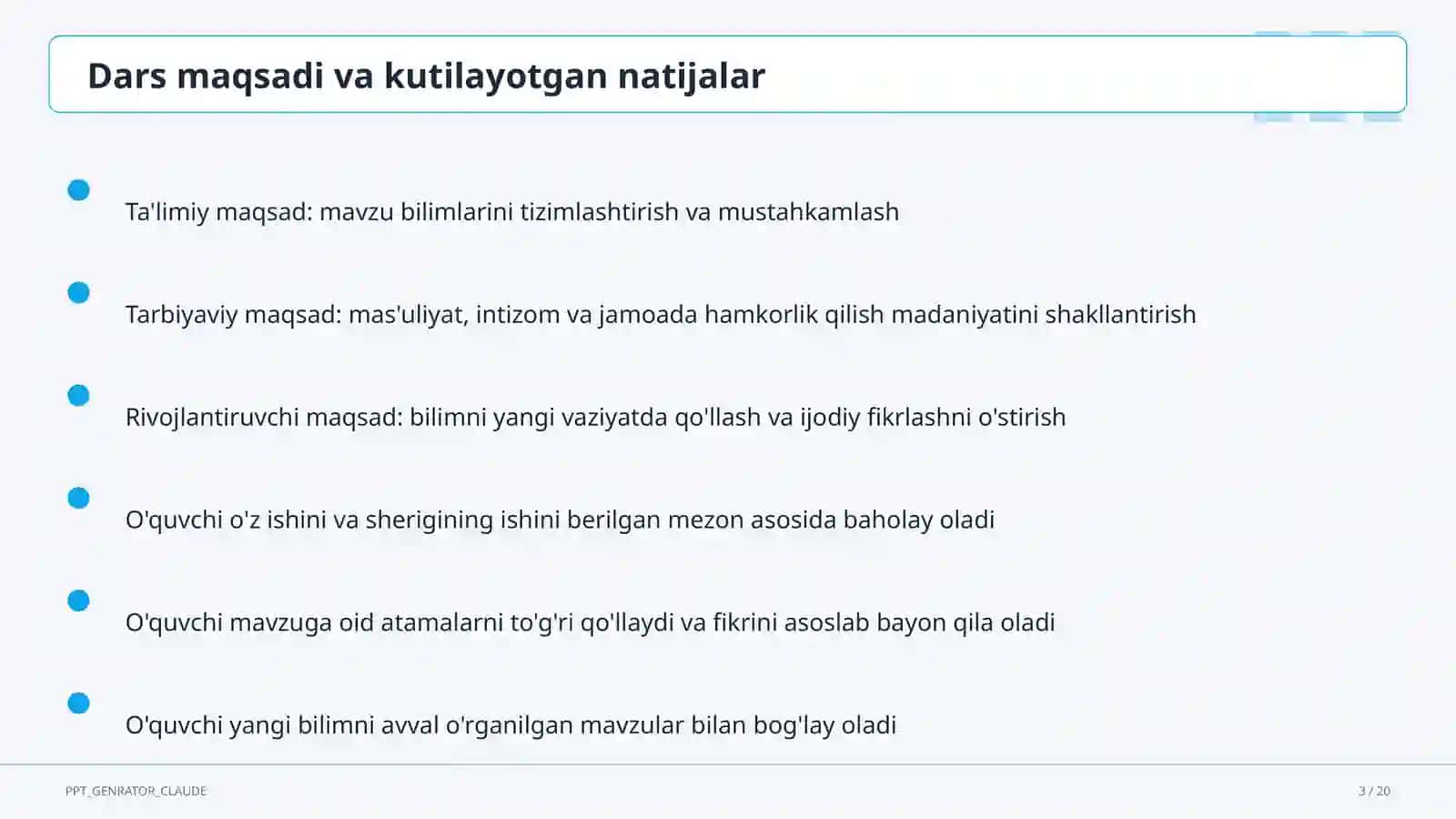 Yoshlar va jamiyat: ijtimoiy faollik (10-sinf) 3