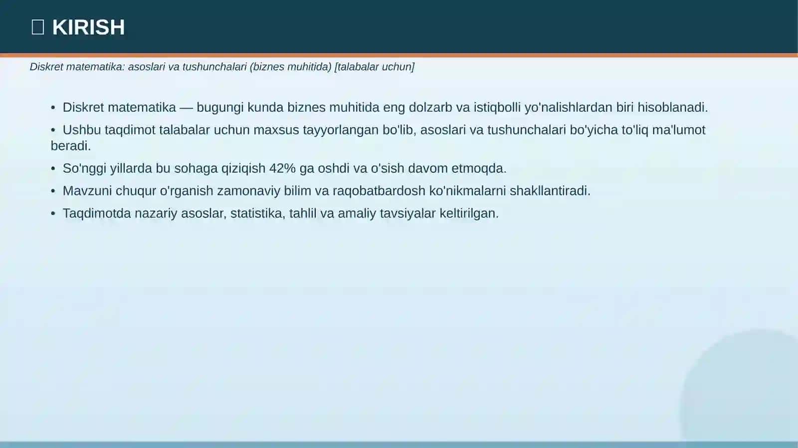 DISKRET MATEMATIKA Asoslari va tushunchalari 3