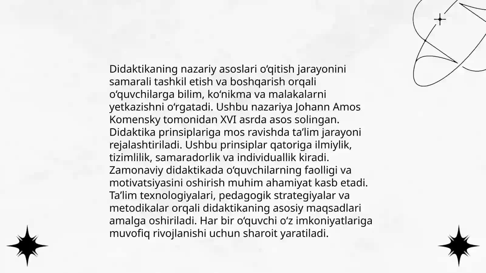 Didaktika - pedagogik ta'lim nazariyasi. Yaxlit pedagogik jarayon. O'qitish jarayoni yaxlit tizim sifatida 3