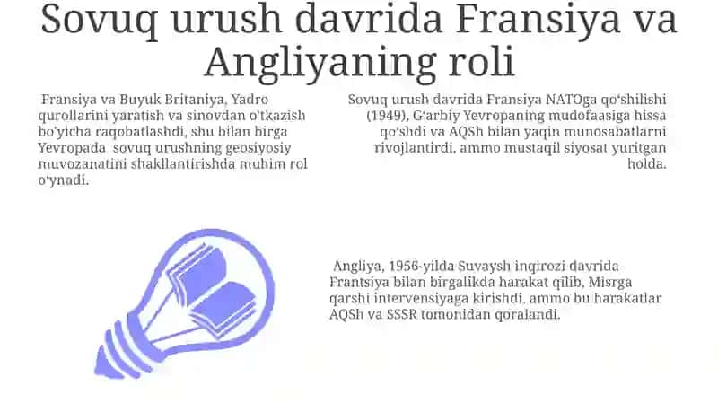 Ikkinchi Jahon Urushidan Keyingi Yillarda Fransiya va Angliyaning Tashqi Siyosati 3