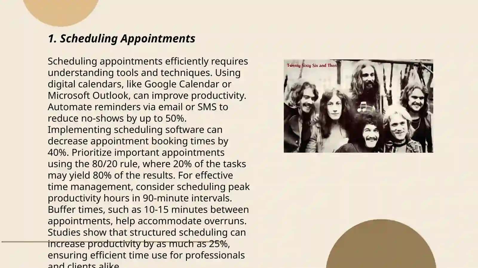 Making appointments and receiving visitors 3