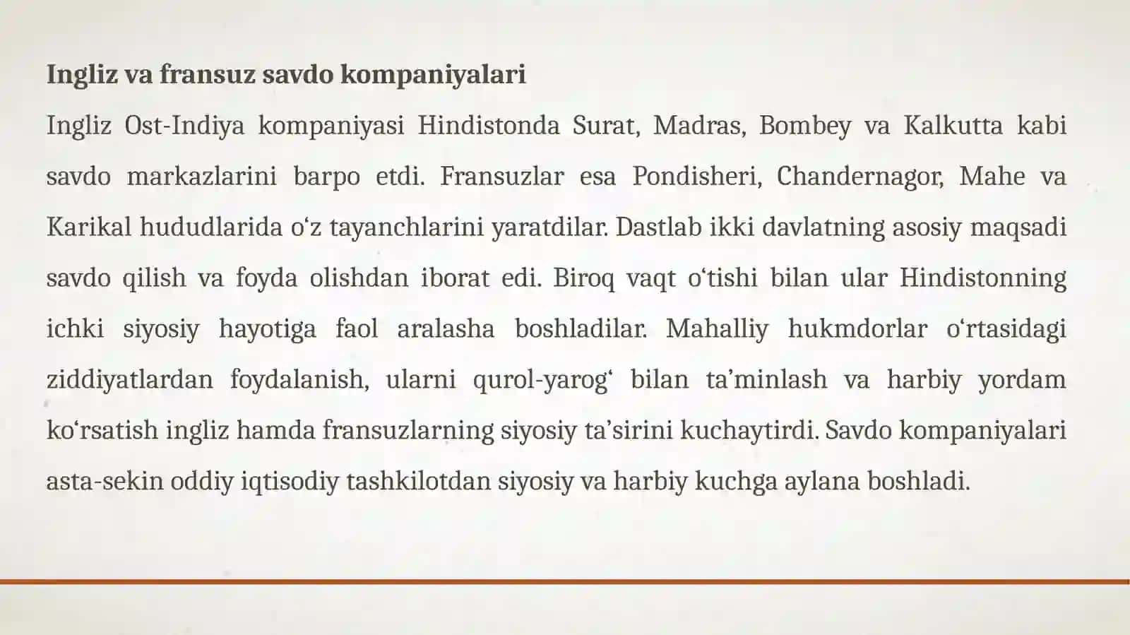 HINDISTONDA INGLIZ-FRANSUZ RAQOBATI 3