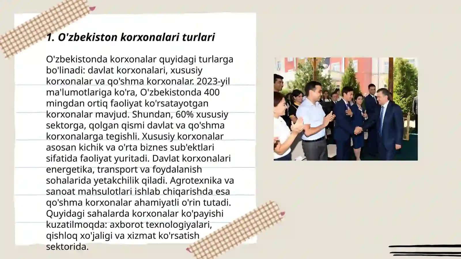 O'zbekiston Respublikasi korxonalar to'g'risidagi qonunlar 3
