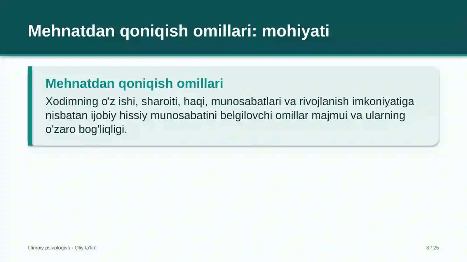 Xorijiy universitetlar filiallarida mehnatdan qoniqish omillari 3