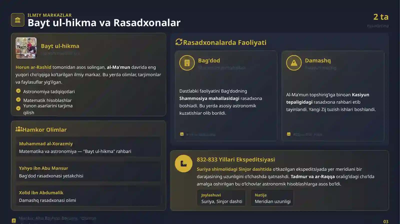 ASTRONOMIYA FANINING OTASI 3