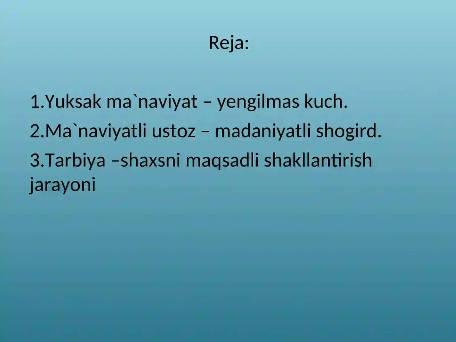 TA’LIM-TARBIYAJARAYONIDA BO‘LAJAK O‘QITUVCHILARNING MA`NAVIYATINI SHAKLLANTIRISH TEXNOLOGIYASI 3